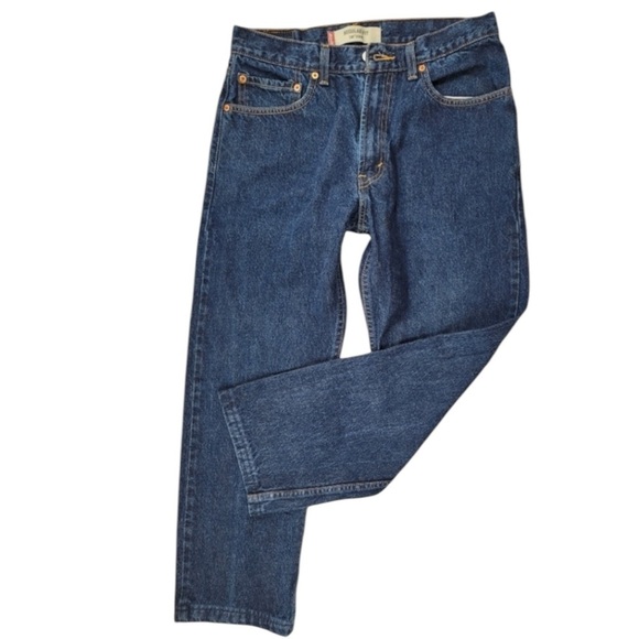 LEVI’s 505 Size 32 x 30 (actual 32 x 26) Regular Fit Straight Leg Raw Hem Jeans - Picture 3 of 7